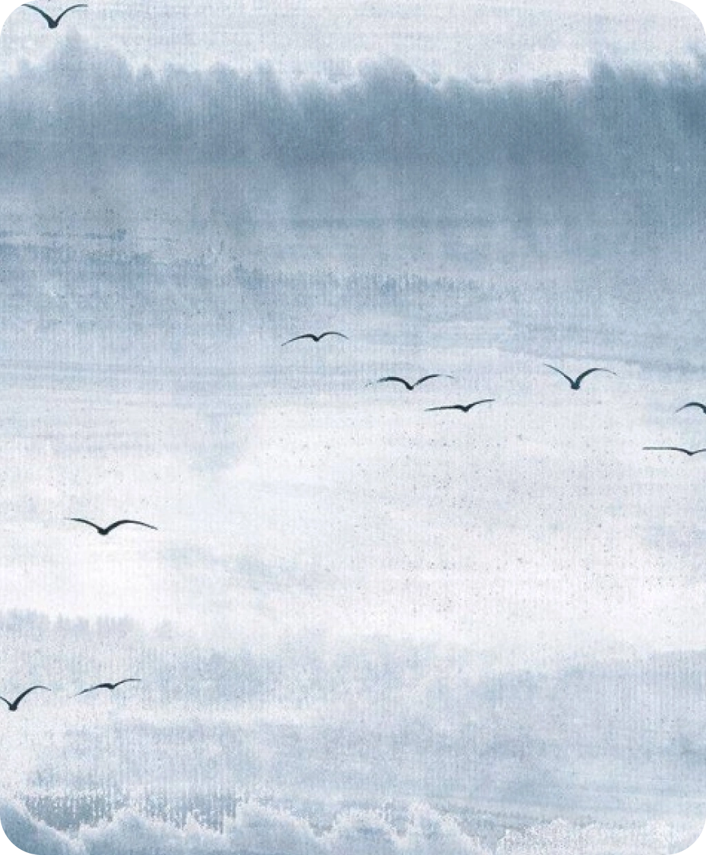 Wave wallpaper with bird theme